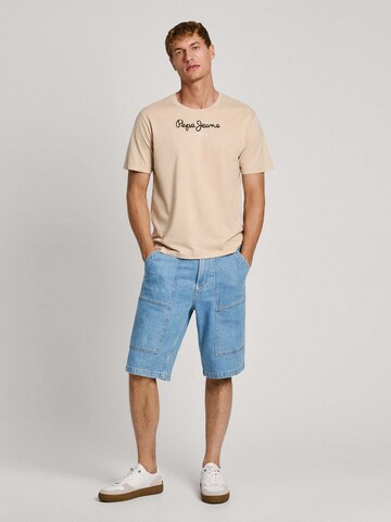 Maglietta 'EGGO' di Pepe Jeans in beige