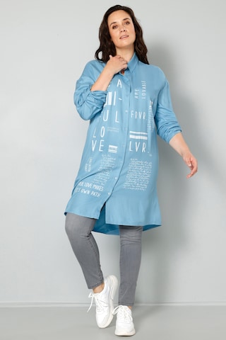 MIAMODA Tunic in Blue: front