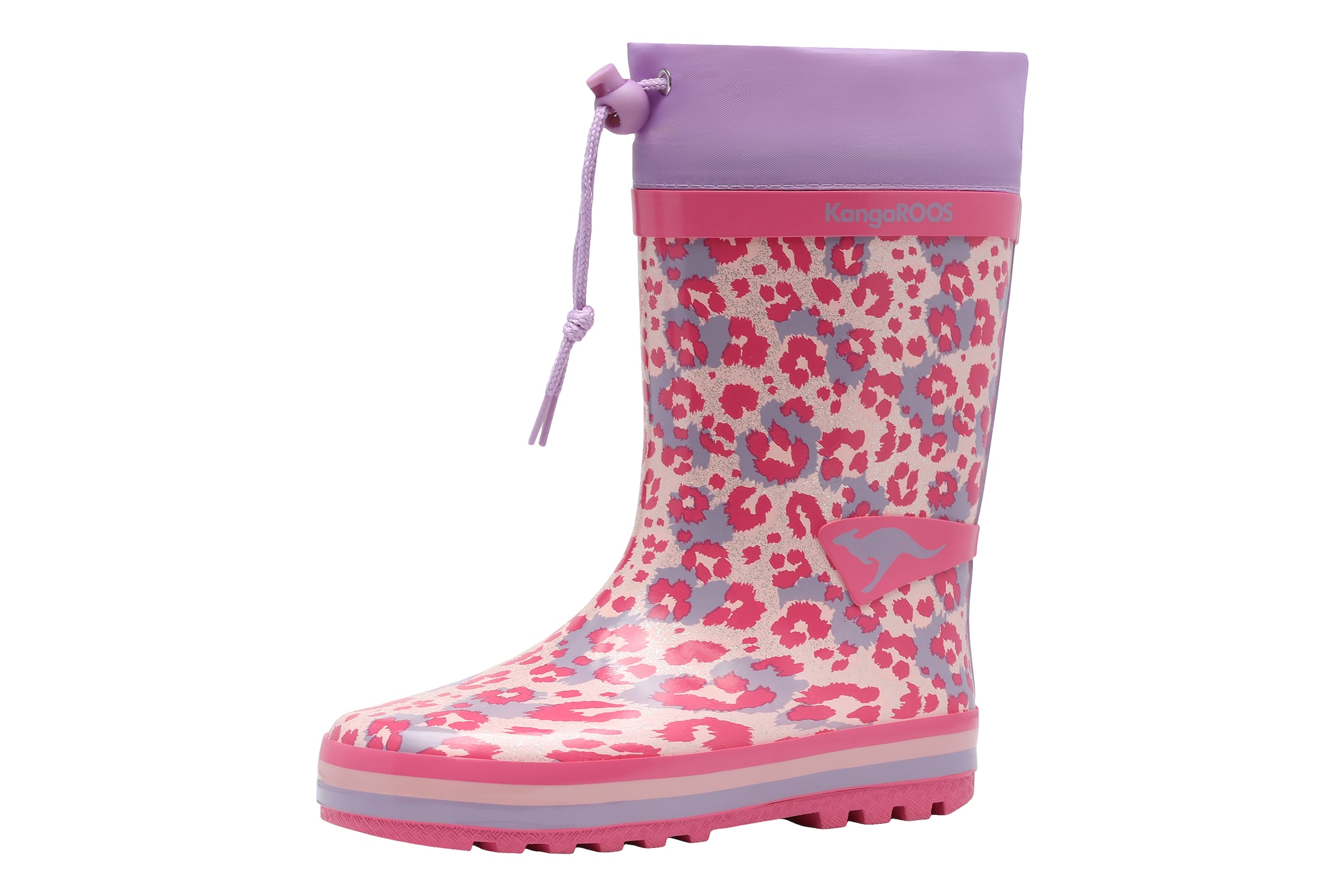 KangaROOS Rubber Boots in 23 in Cream / Lilac / Light pink, Item view