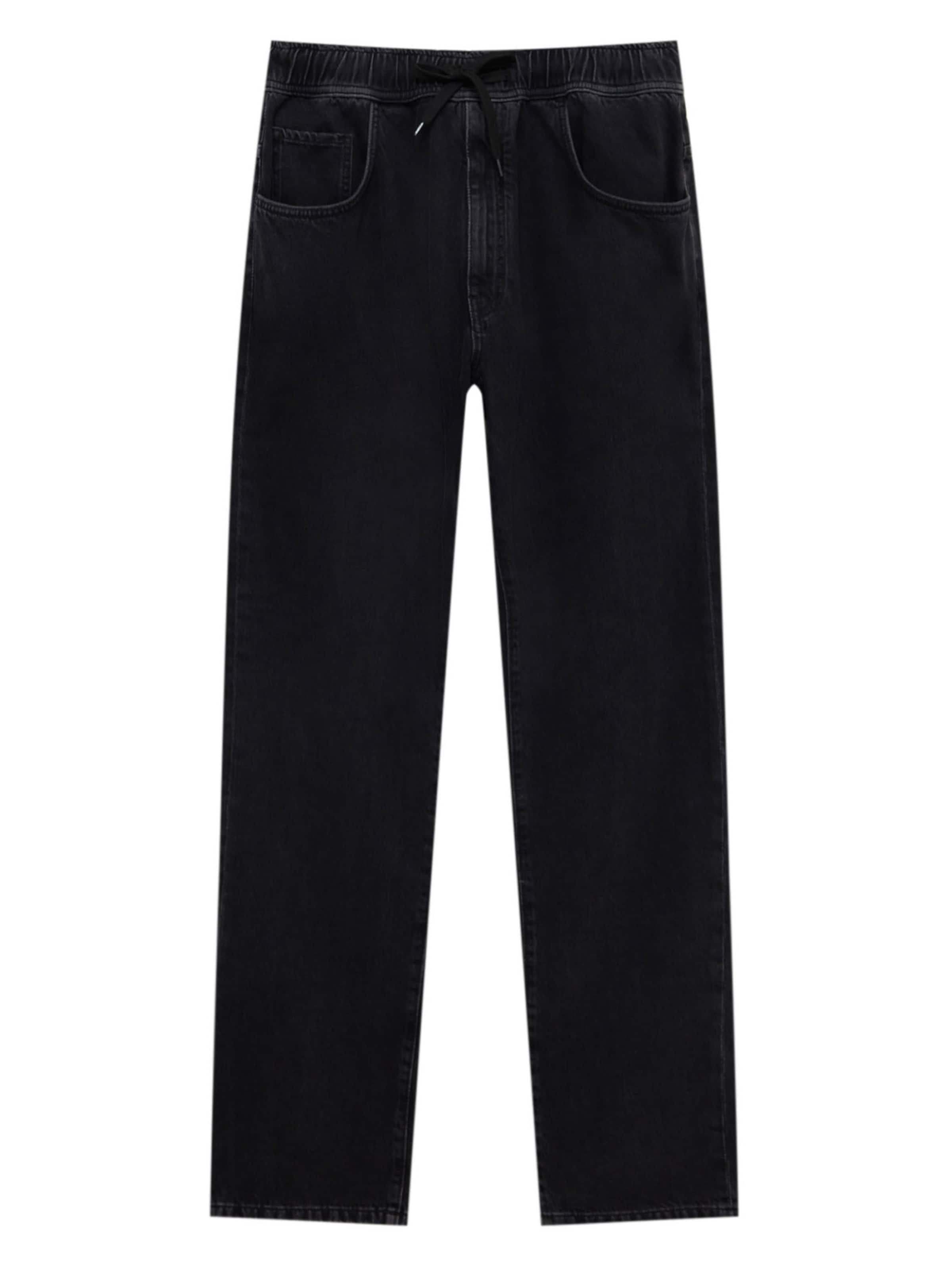 Pull&Bear regular Jeans i sort: forside