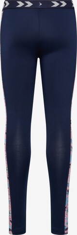 Hummel Skinny Sporthose 'Hanna' in Blau