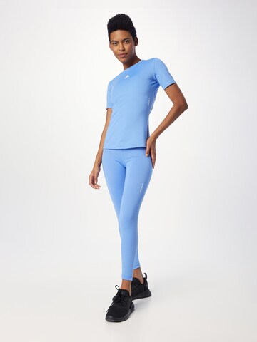 ADIDAS PERFORMANCE Skinny Sportbroek 'Techfit V-Shaped Elastic' in Blauw