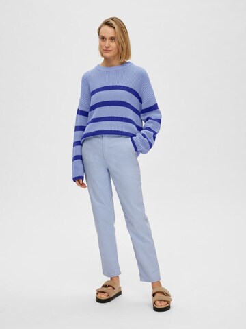 SELECTED FEMME Regular Chino trousers 'Marina' in Blue