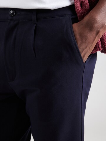 Kronstadt - Slimfit Pantalón plisado 'Club' en azul