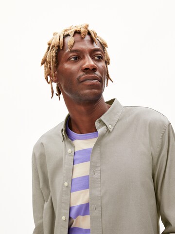 ARMEDANGELS Regular fit Button Up Shirt 'Quasi' in Beige