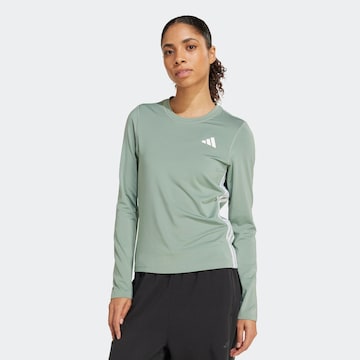 ADIDAS PERFORMANCE - Camiseta funcional en verde: frente