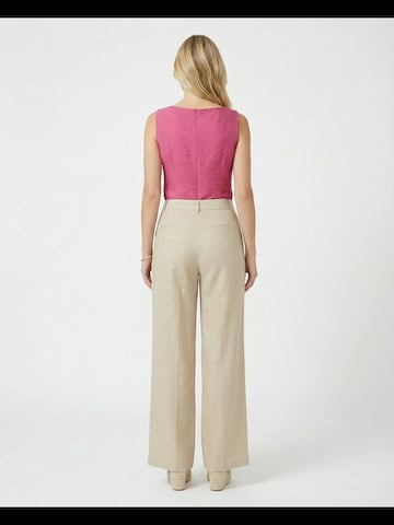 Guido Maria Kretschmer Women Široke hlačnice Hlače z naborki 'Emmy' | bela barva