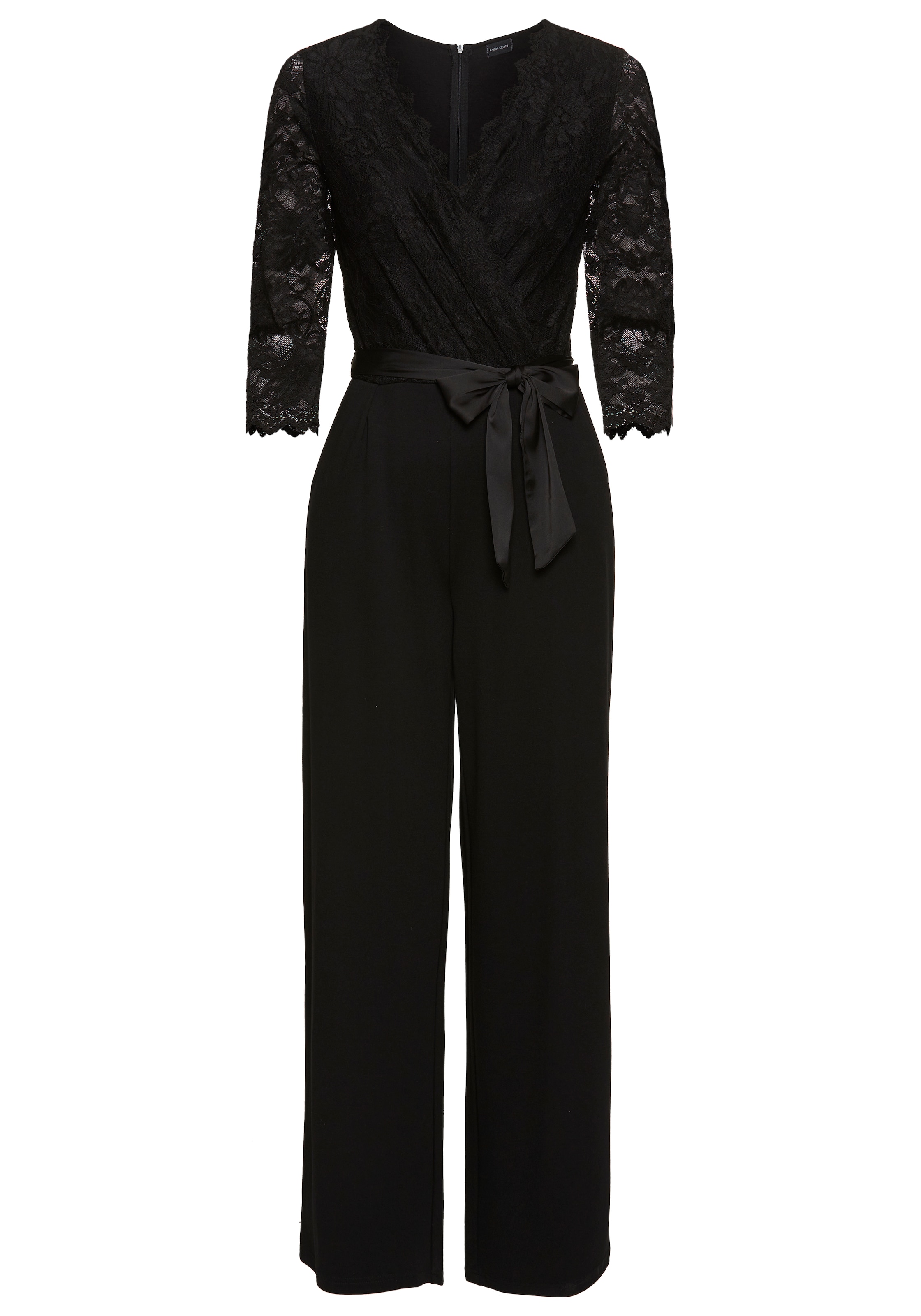 LAURA SCOTT Jumpsuit in Schwarz: Vorderseite