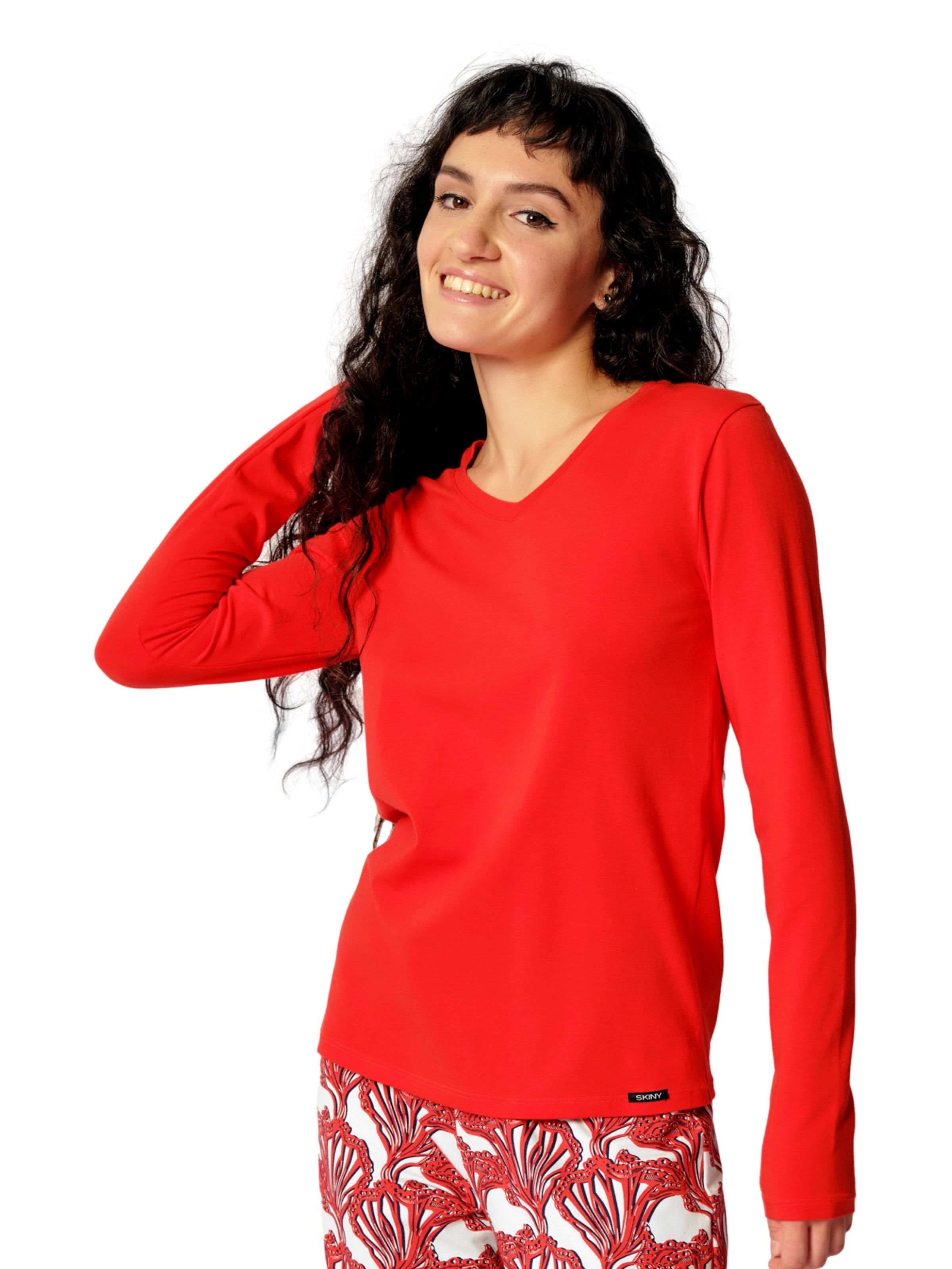 Skiny - Camiseta para dormir en rojo: frente