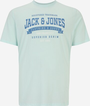 Tricou de la Jack & Jones Plus pe verde: față