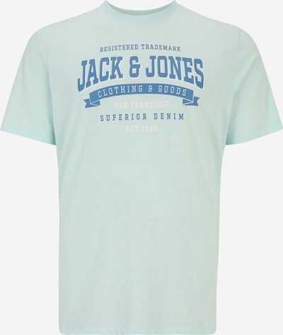 Jack & Jones Plus Camiseta en azul claro / verde pastel / blanco, Vista del producto