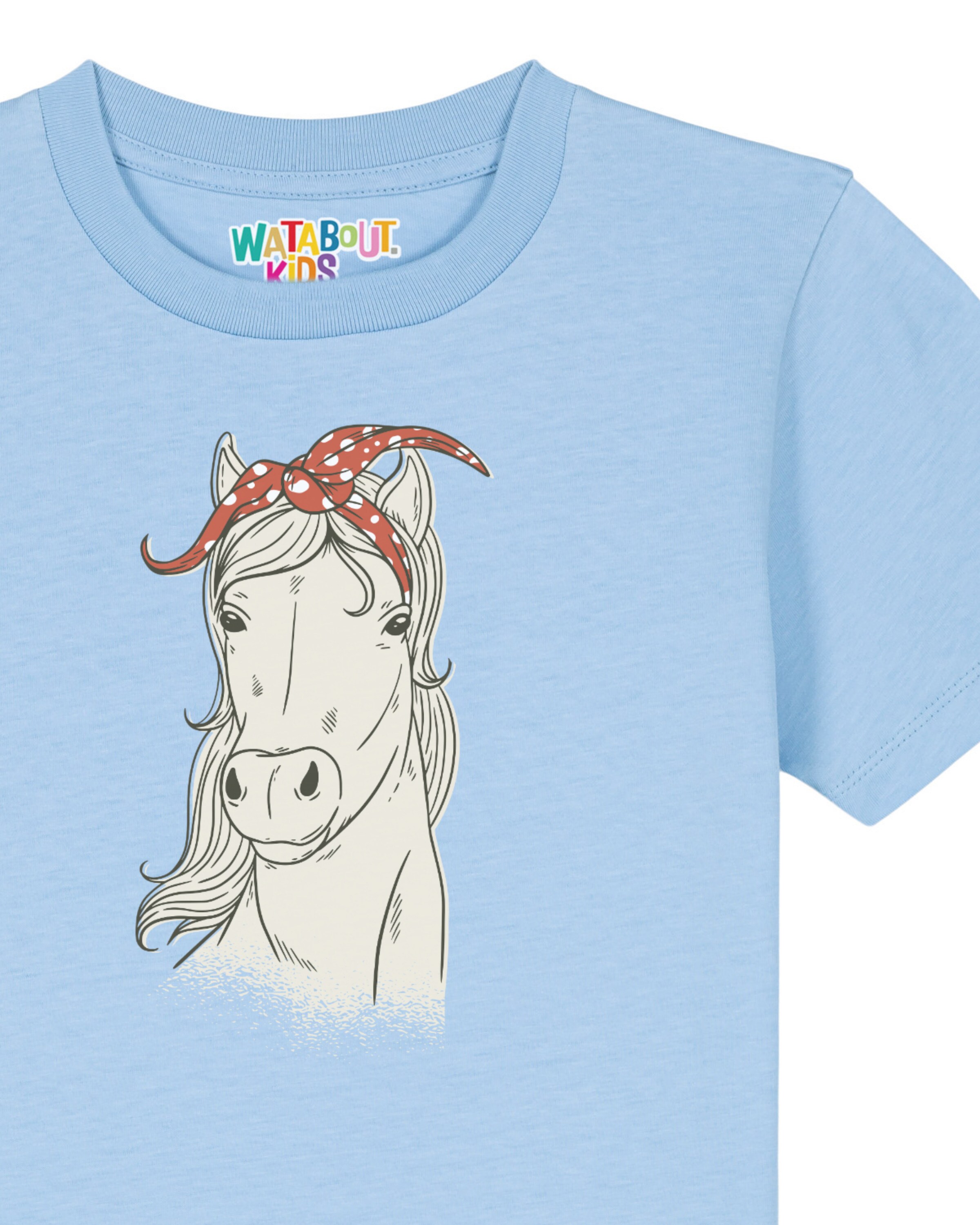 T-Shirt 'Pferd' watabout.kids en bleu