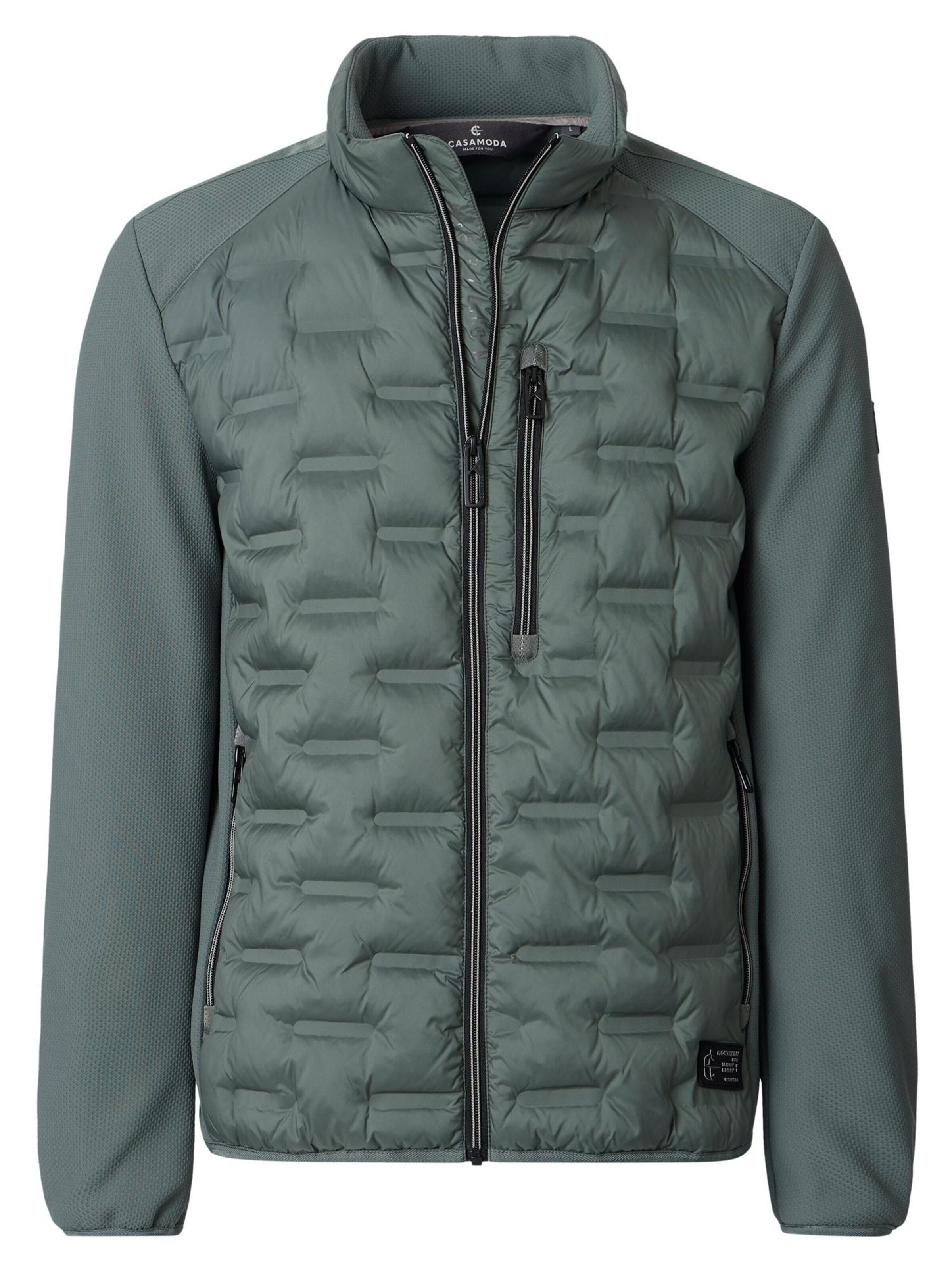 CASAMODA Between-season jacket 'Basic' in Green: front