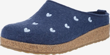 HAFLINGER Hausschuhe in Blau: Vorderseite