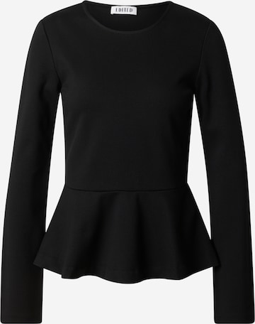 juoda EDITED Marškinėliai 'Inga': priekis