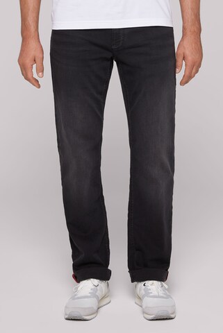 CAMP DAVID Regular Jeans 'CO:NO' in Black: front