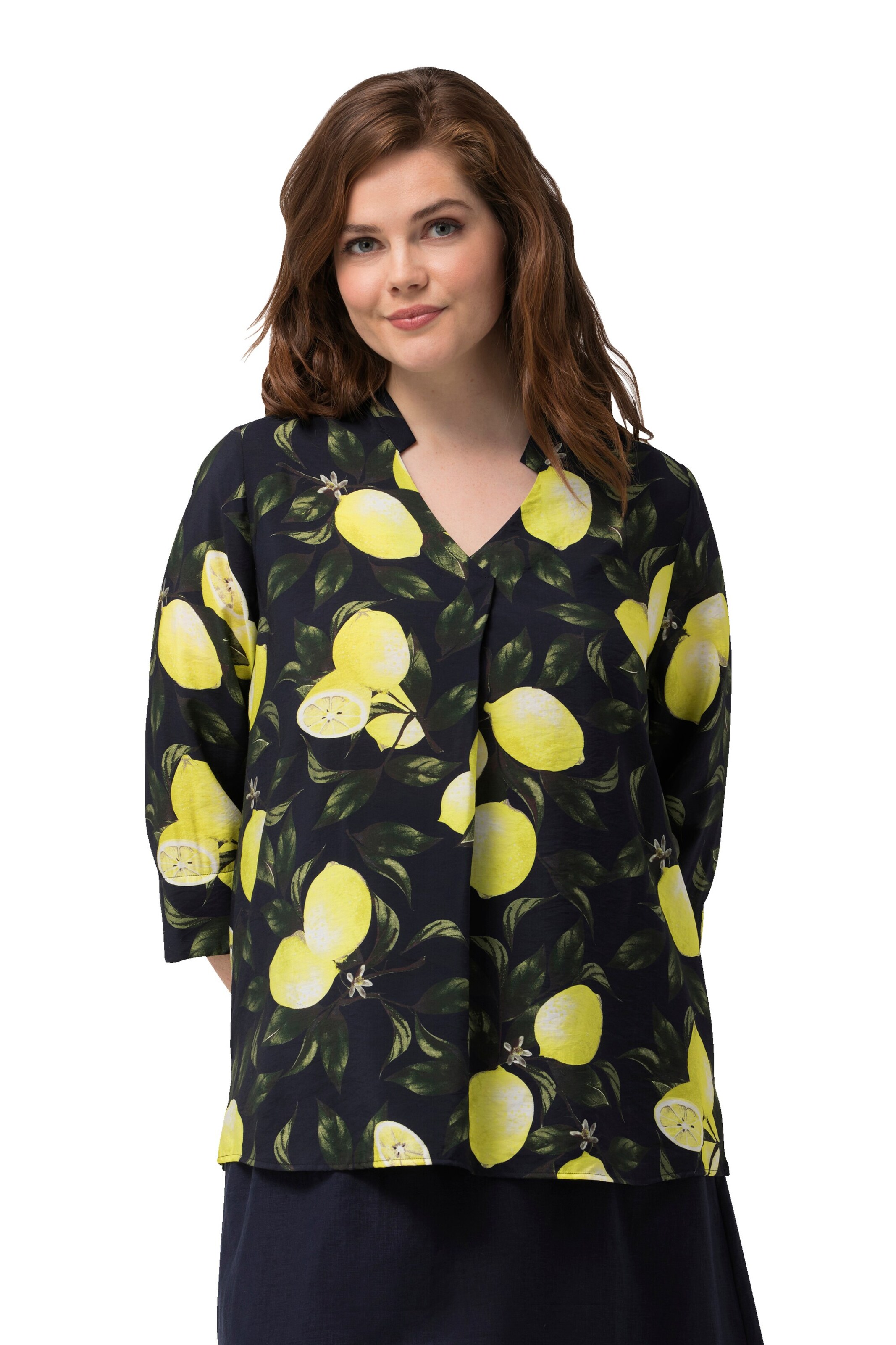 Ulla Popken Blouse in Blue: front