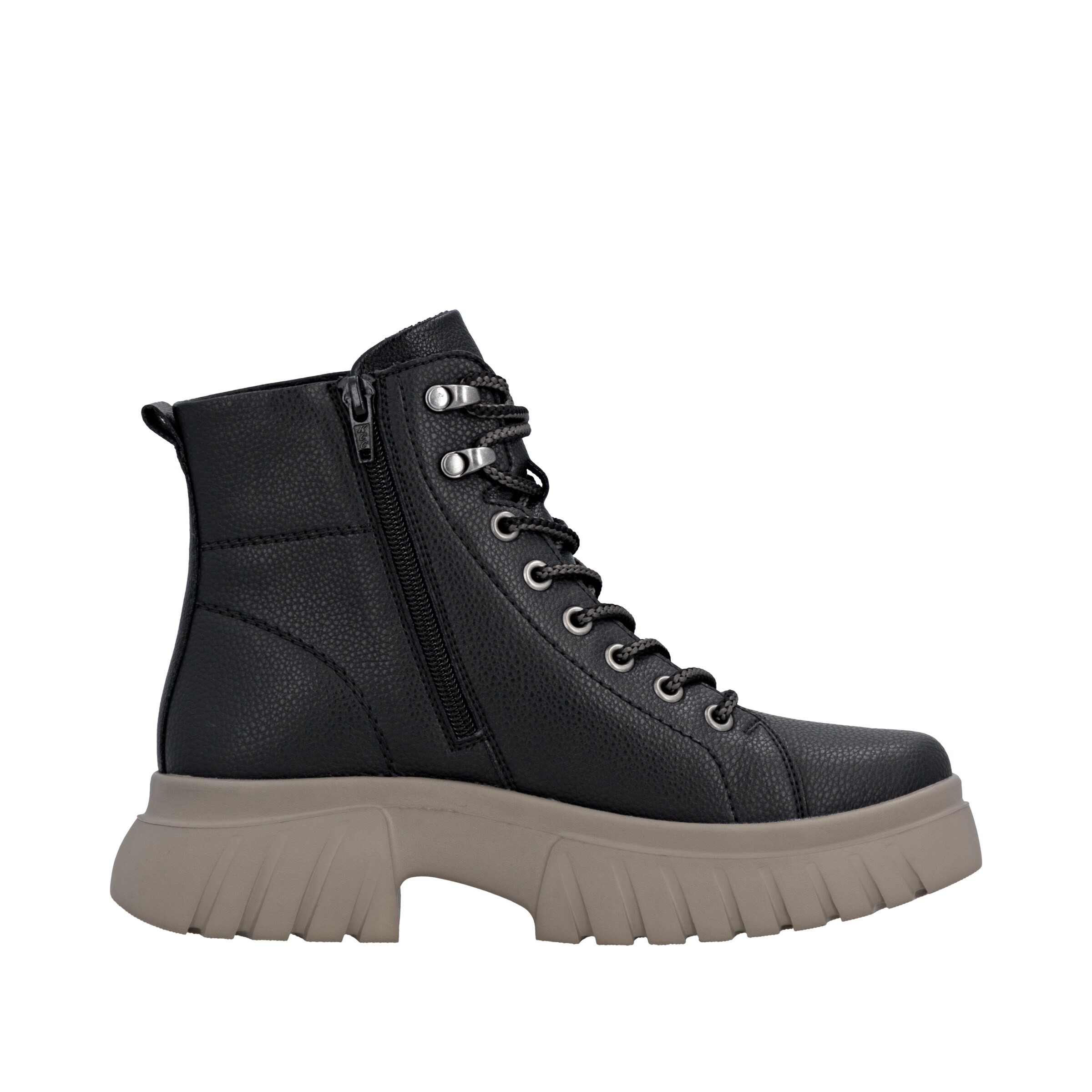 Rieker Schnürstiefelette in Schwarz