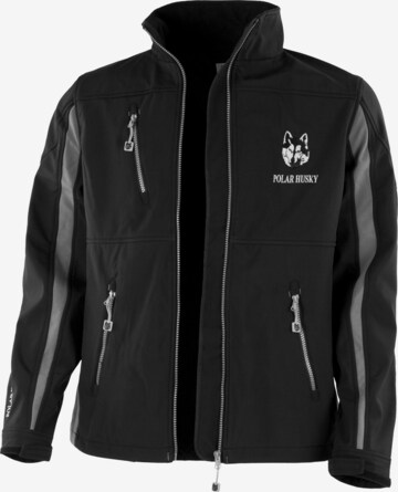 Polar Husky Performance Jacket in Black: front