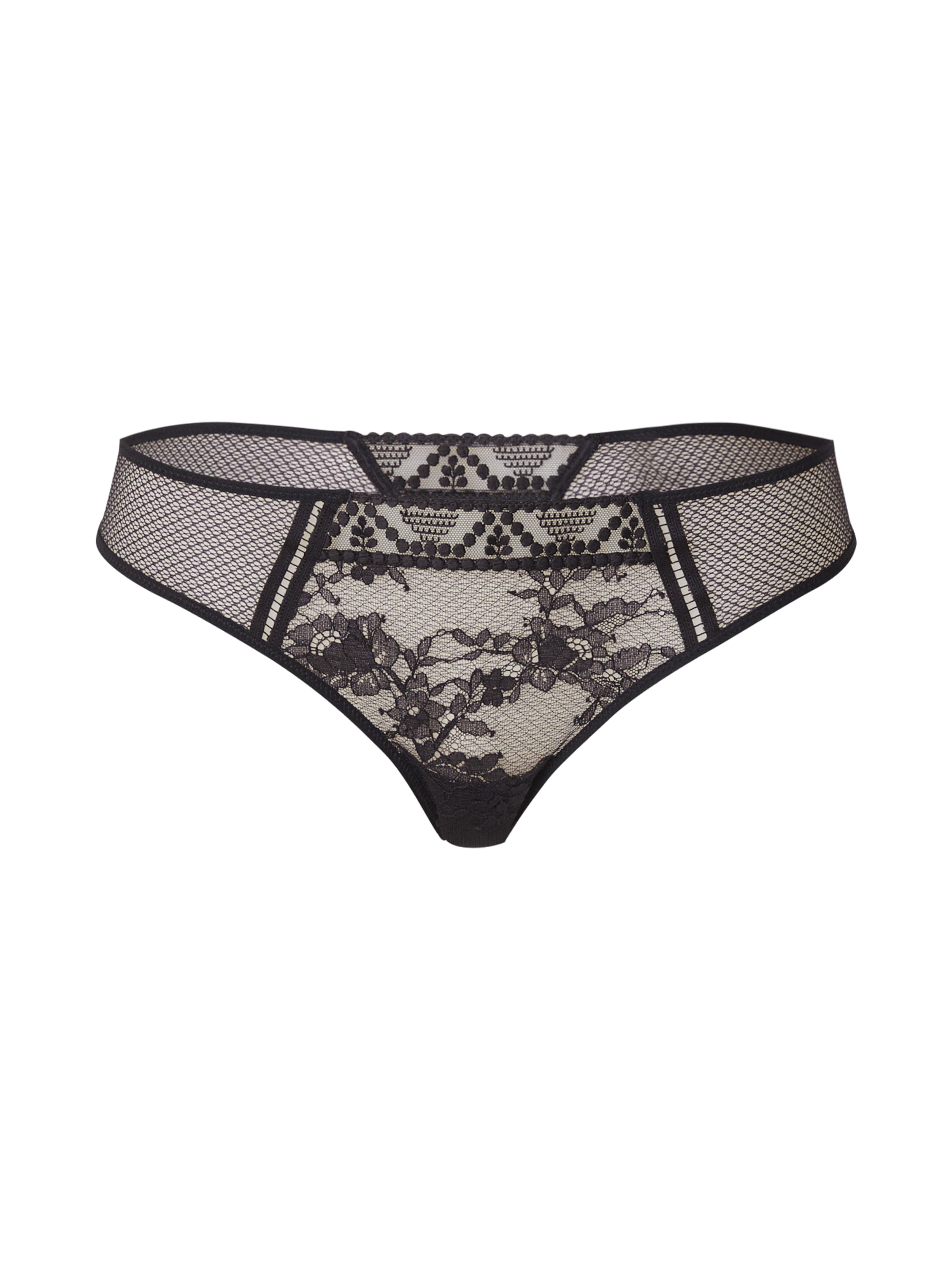 PASSIONATA Стринг 'OLIVIA' в черно: отпред