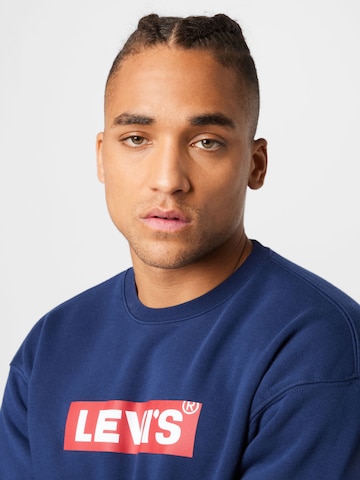 LEVI'S ® Sweatshirt 'T3 Relaxed Graphic Crew' in Blau