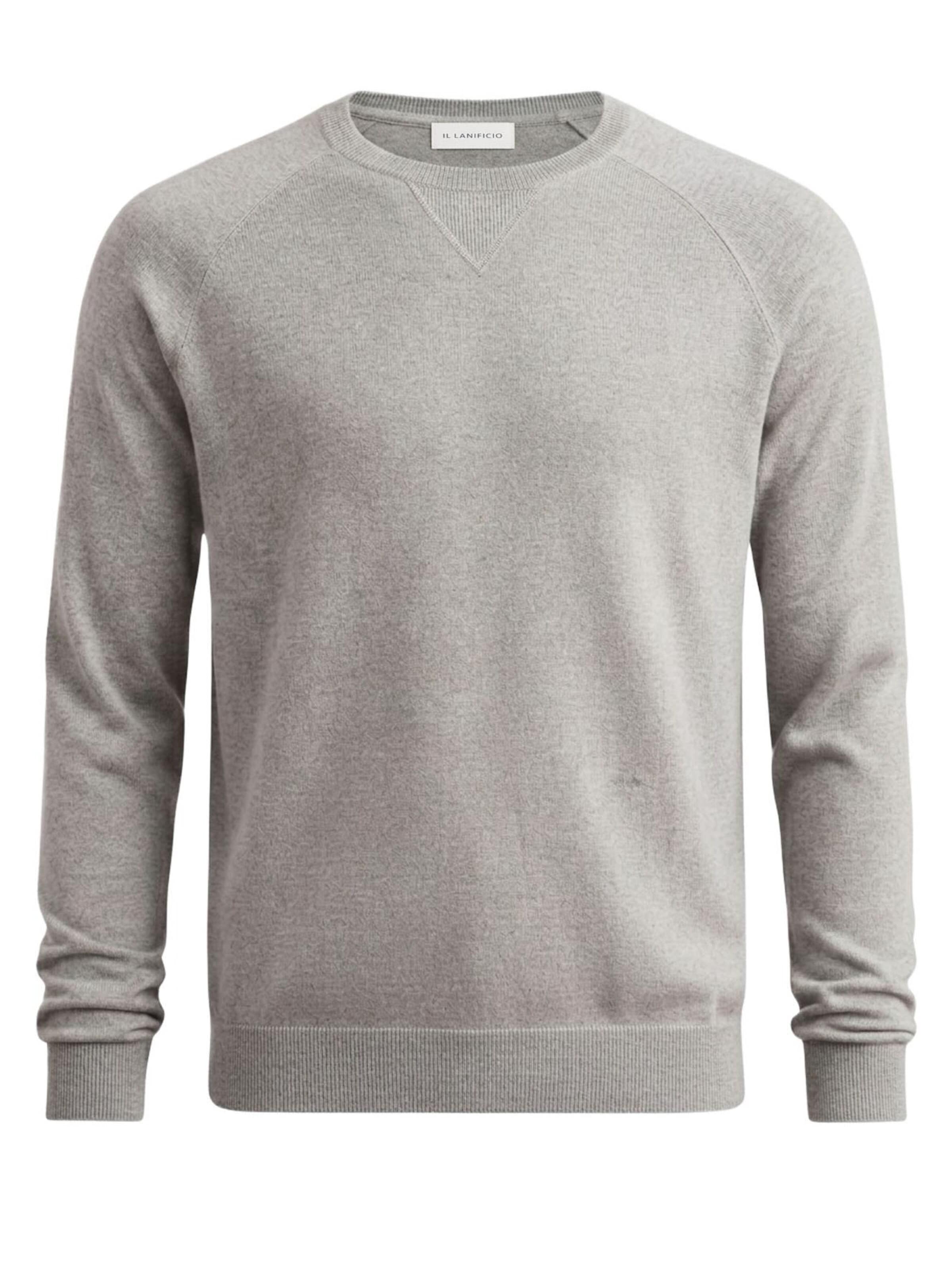 Pull-over Il Lanificio en gris : devant