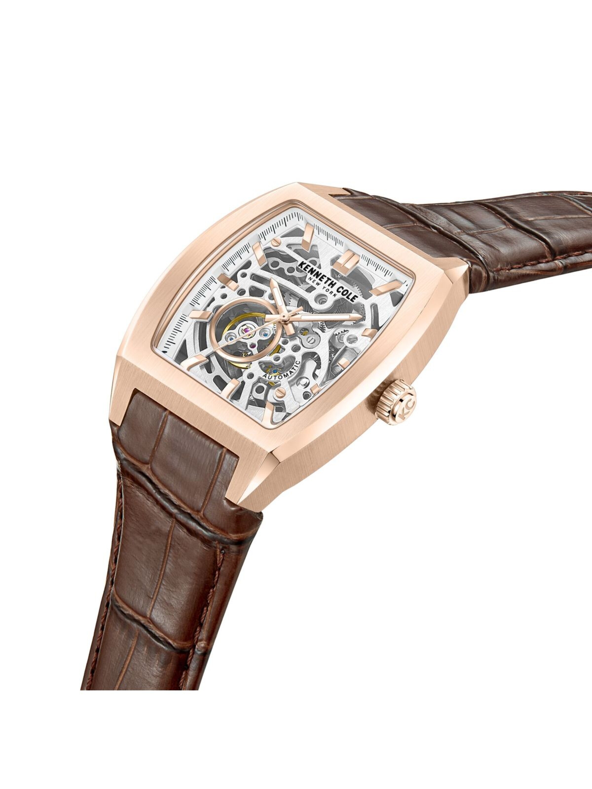 Kenneth Cole Analoog horloge in Bruin
