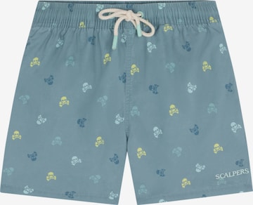 žalia Scalpers Maudymosi trumpikės 'Skull Colorful': priekis