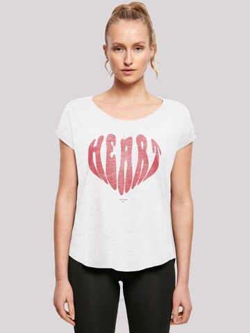 T-shirt 'Valentinstag' F4NT4STIC en blanc : devant