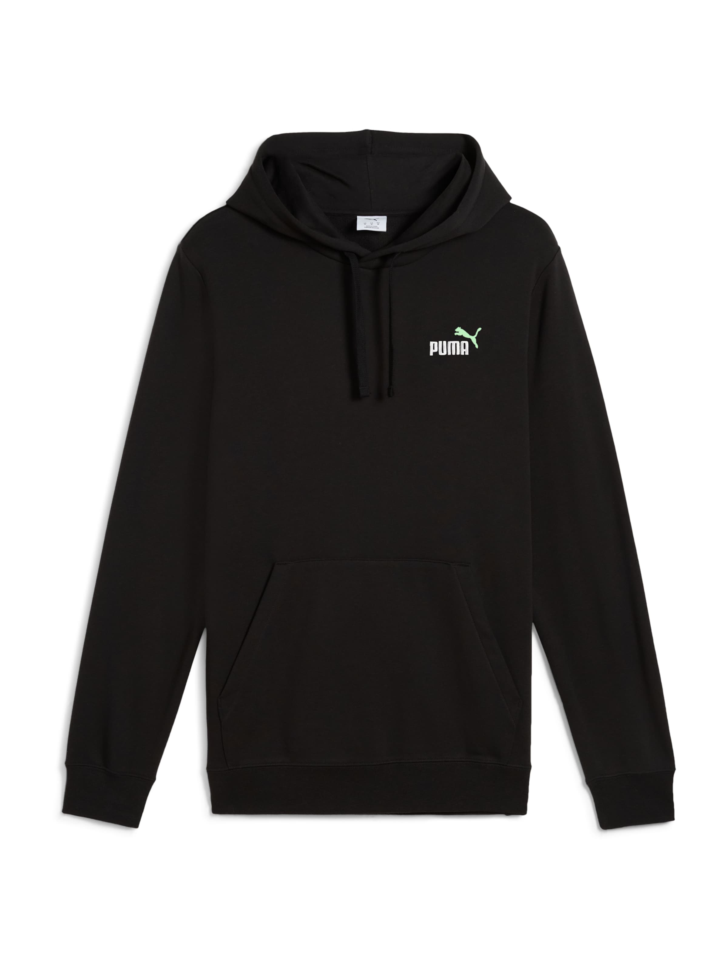 PUMA Športna majica 'ESS No. 1' | črna barva: sprednja stran