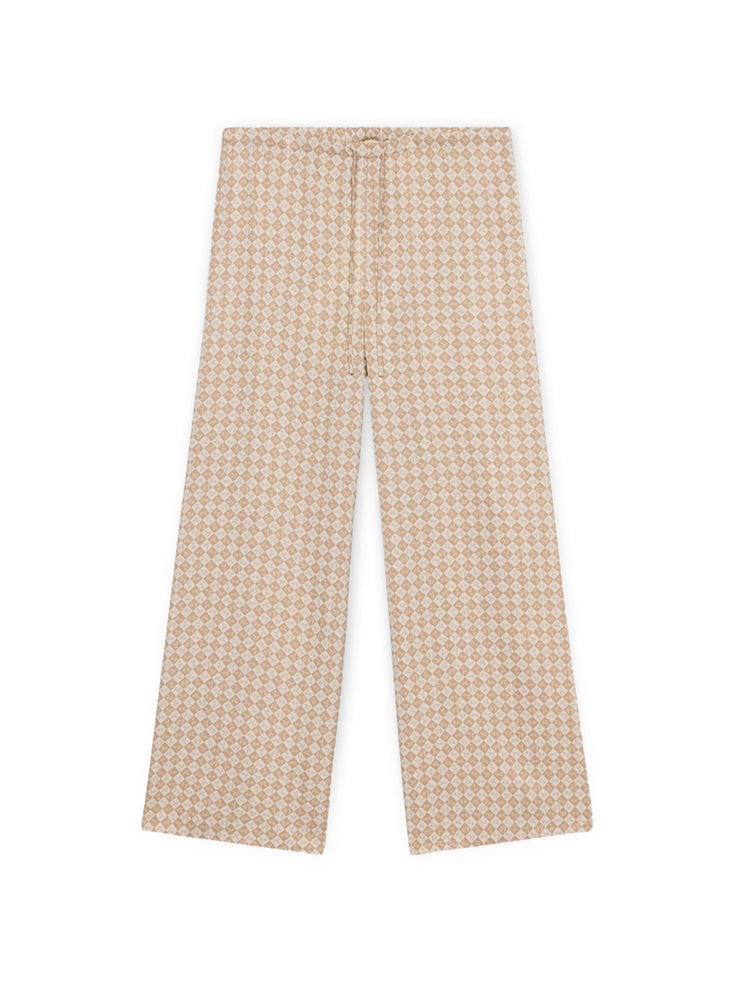 Pantalon Trussardi en beige : devant