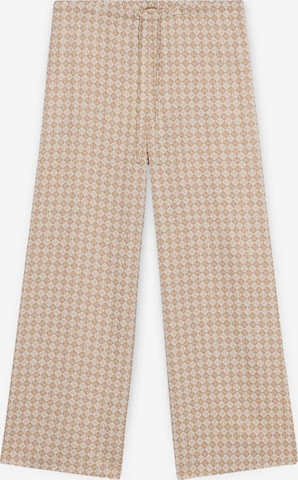 Wide Leg Pantalon Trussardi en beige : devant