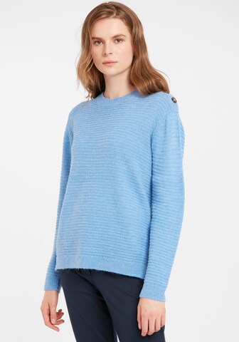 Fransa Sweater in Blue: front