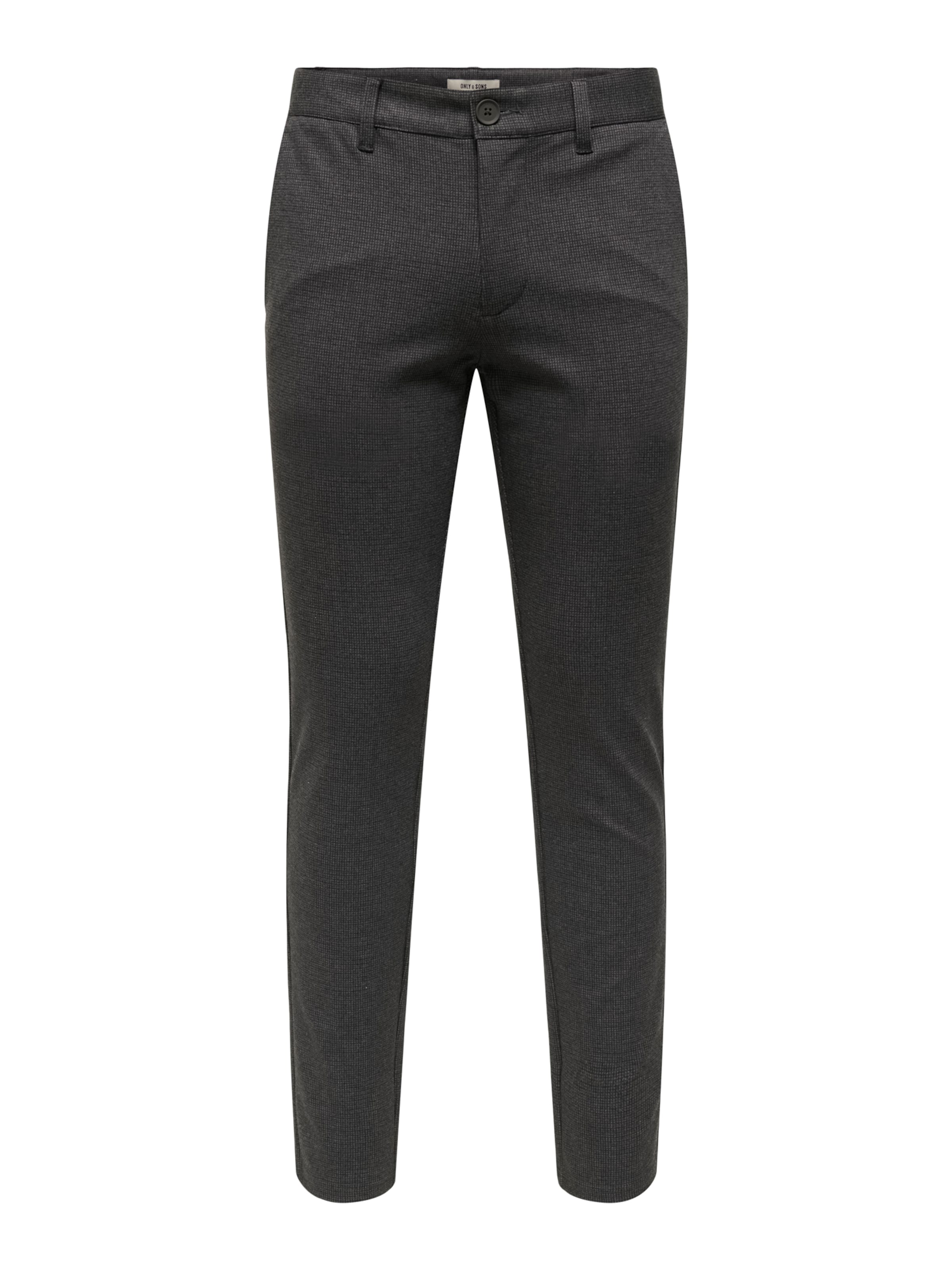 Only & Sons Úzky strih Chino nohavice 'ONSMark' - Sivá: predná strana