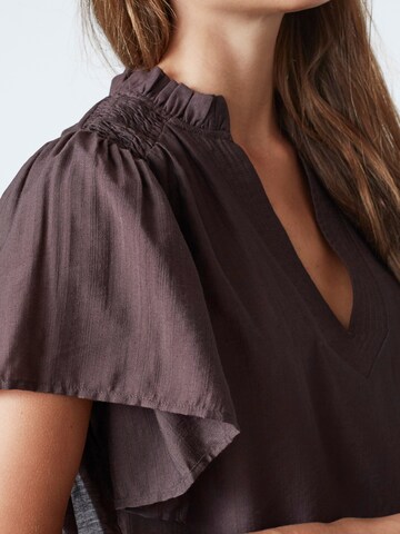 co'couture Blouse 'Hera' in Bruin