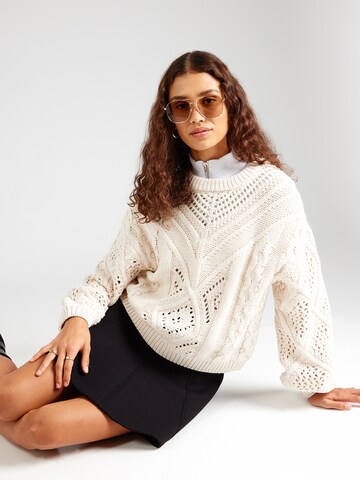 Pull-over 'OBJDEDE' OBJECT en blanc : devant