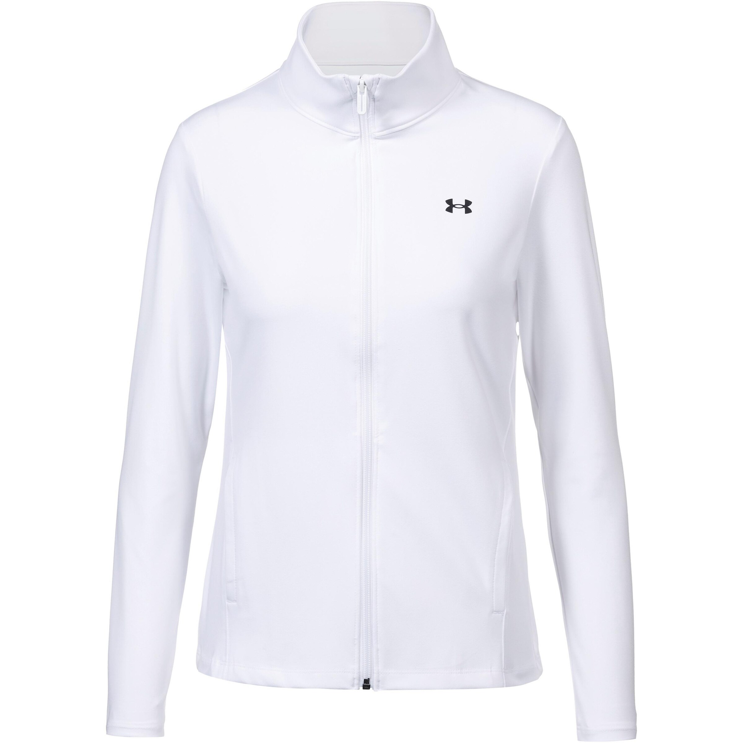 UNDER ARMOUR Athletic Jacket 'Motion' in White: front