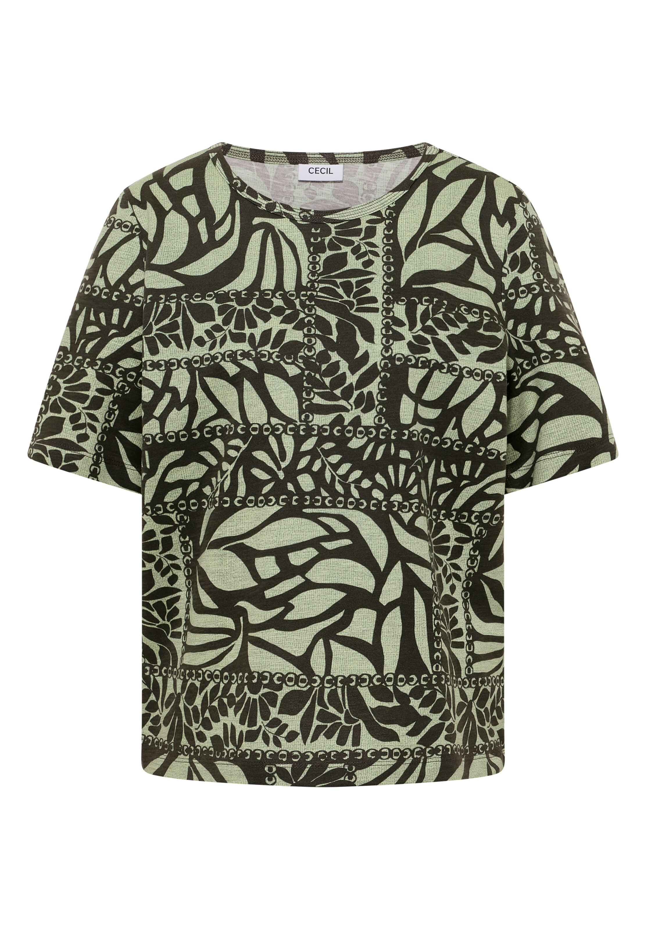 CECIL T-Shirt in Grün: Vorderseite