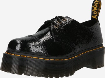 Dr. Martens - Zapatos con cordón '1461 Quad' en negro: frente