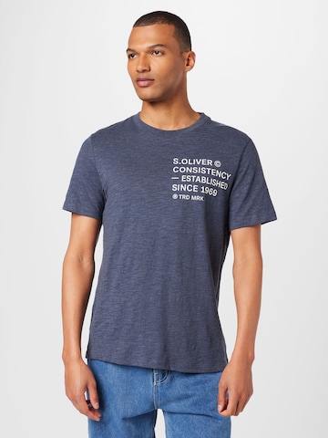 s.Oliver Shirt in Blue: front