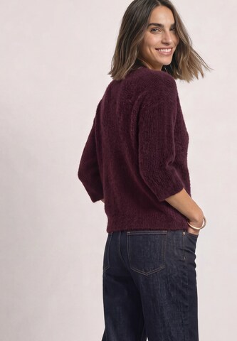 STREET ONE Knit Cardigan in Red