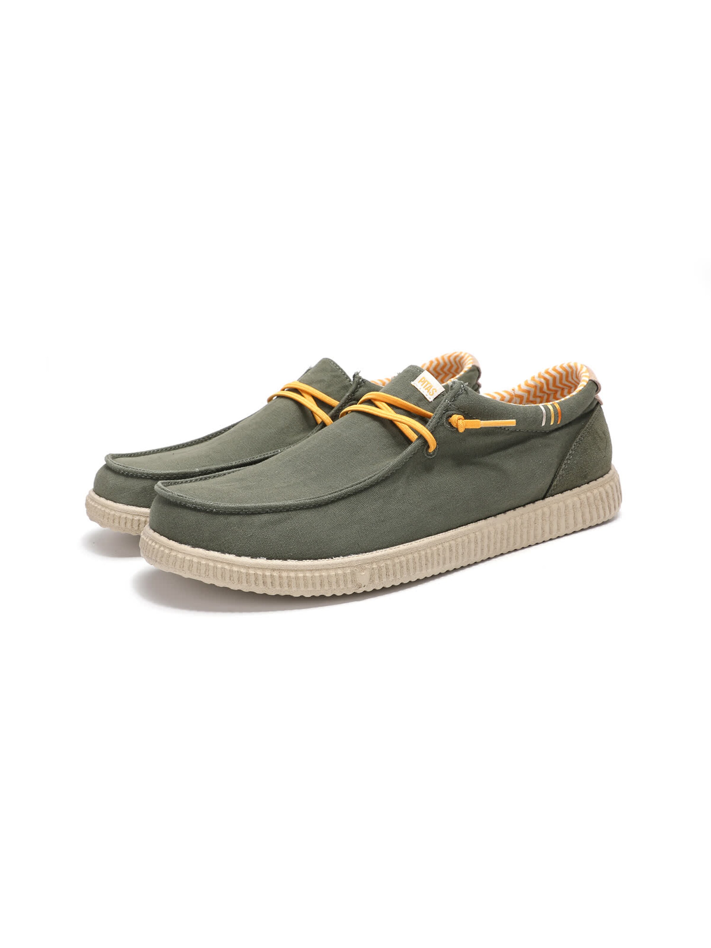 Walk In Pitas Moccasin 'Ledro' in Green: front