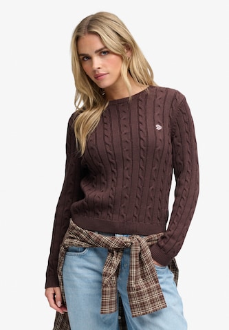 Pullover 'Essentials' di Superdry & Co in marrone: frontale