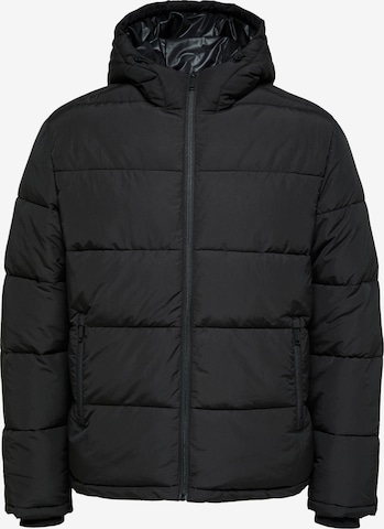SELECTED HOMME Zimní bunda 'Harry' – černá: přední strana