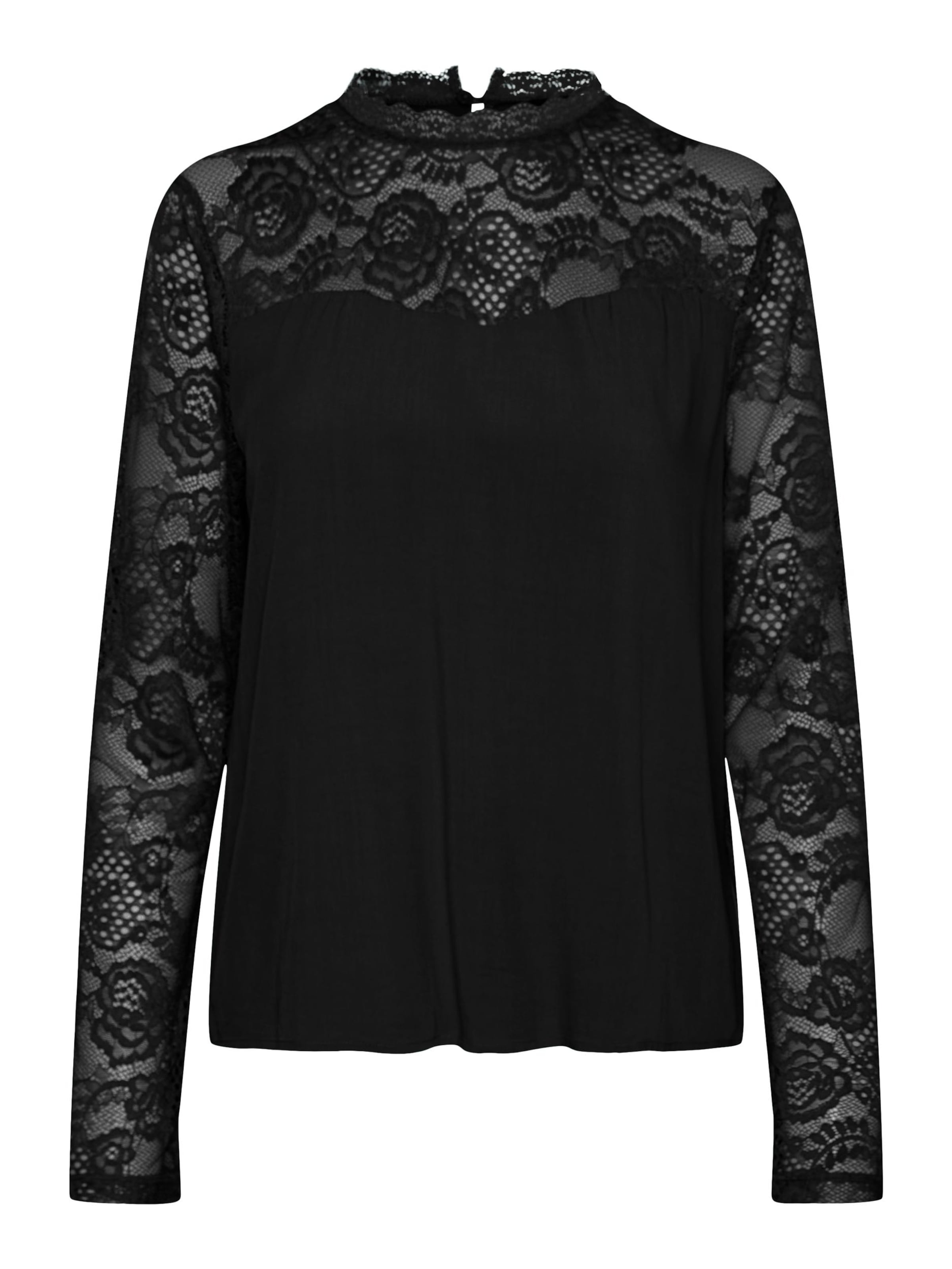 Vero Moda Petite - Blusa 'RUSK' en negro: frente