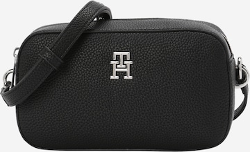 TOMMY HILFIGER Crossbody bag 'Emblem' in Black: front