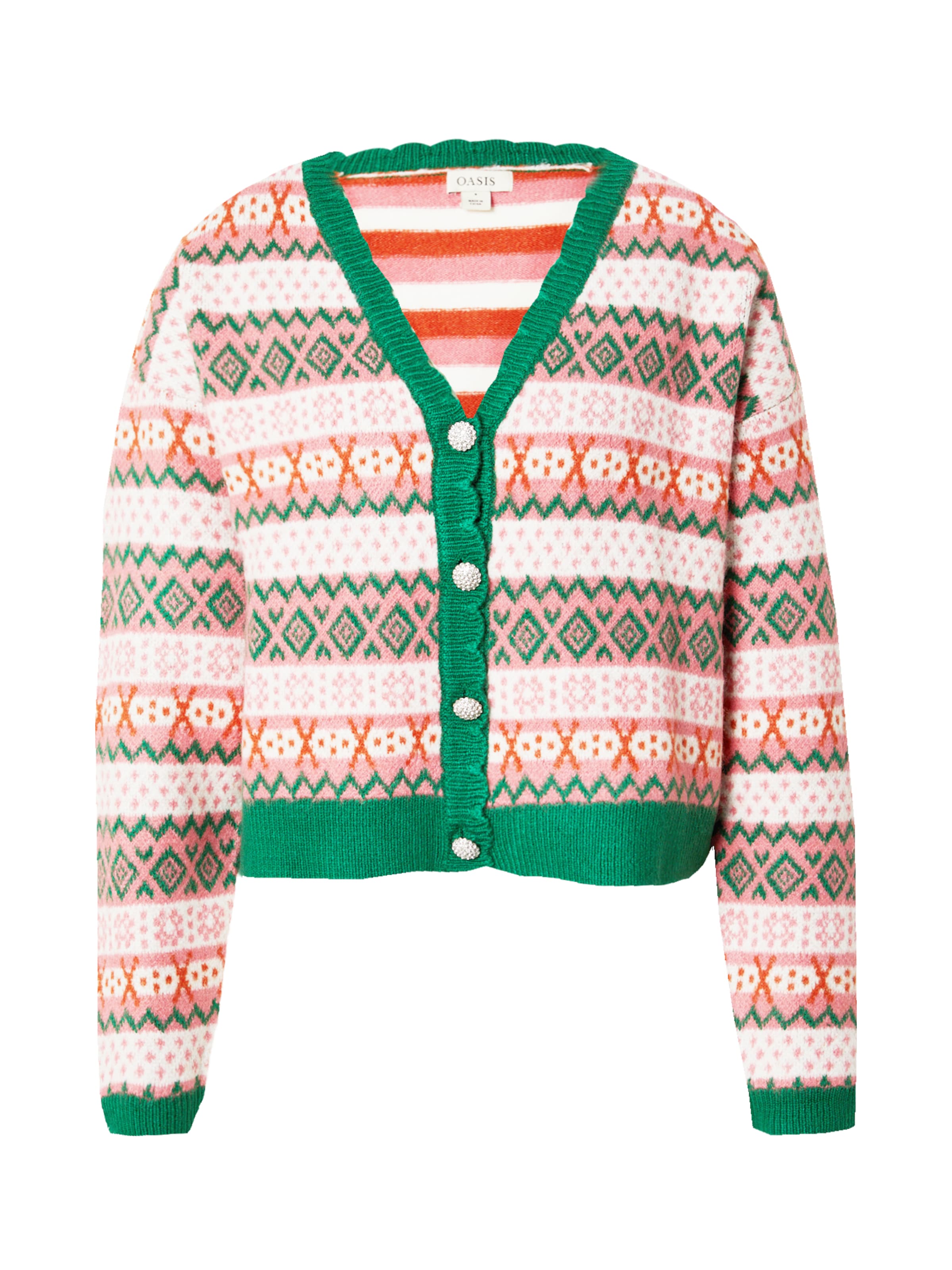 Oasis Πλεκτή ζακέτα σε μπεζ: μπροστά