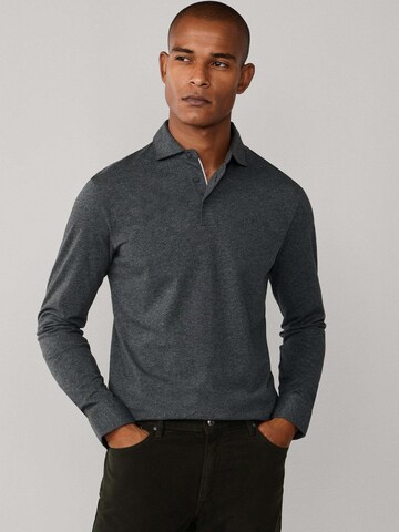 Hackett London Poloshirt in Grau: Vorderseite