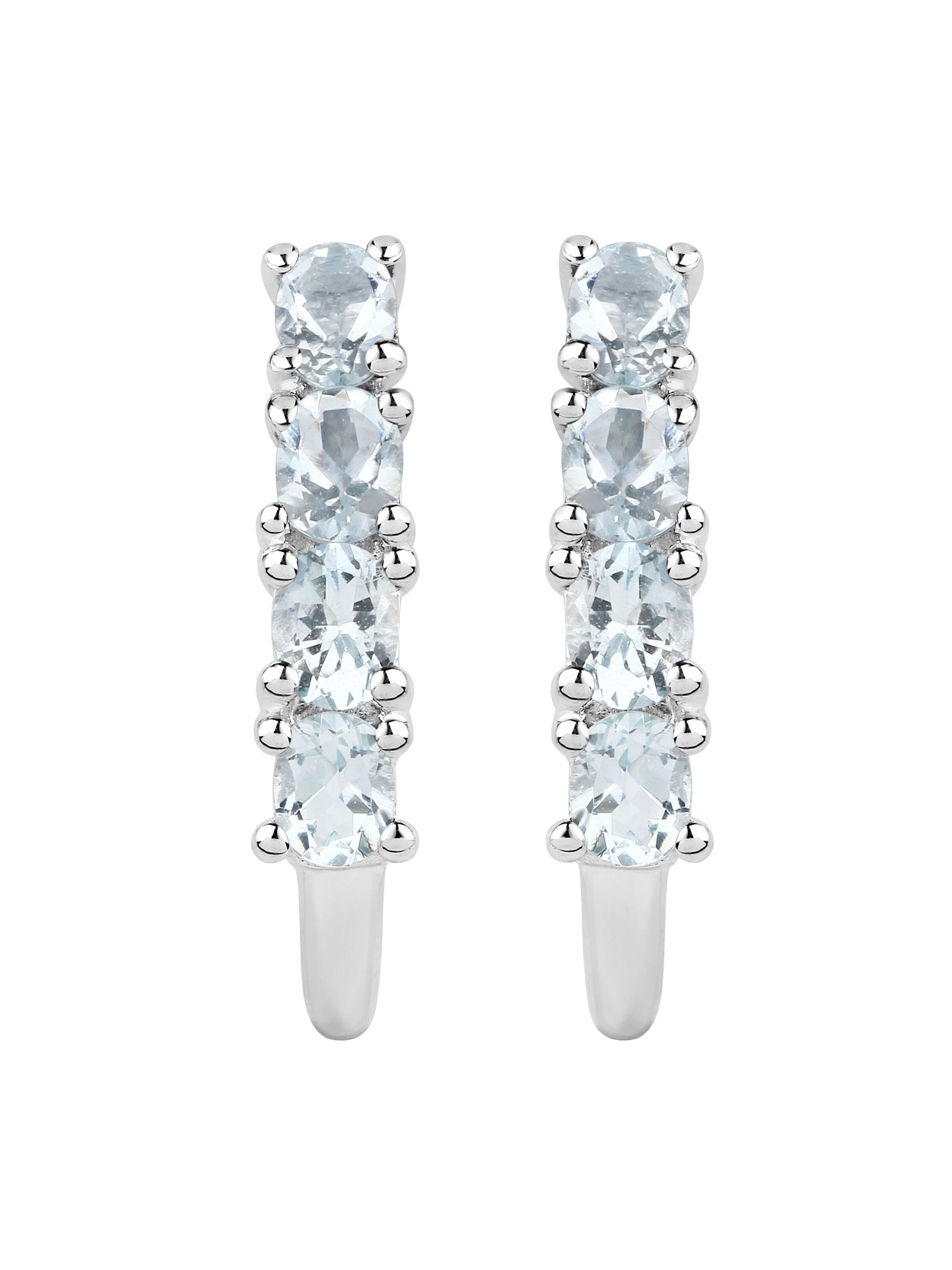 Vira Jewels Ohrringe in Weiß: Vorderseite