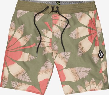 Volcom Zwemshorts 'Sunder Stoney' in Groen: voorkant